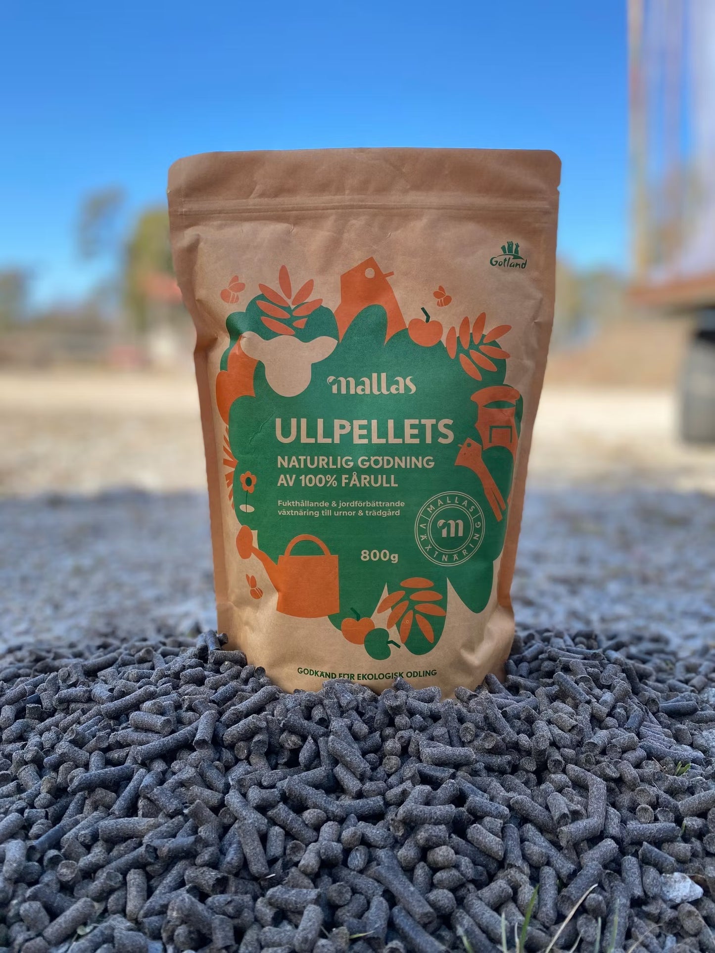 Mallas Ullpellets - naturlig fårullsgödsel