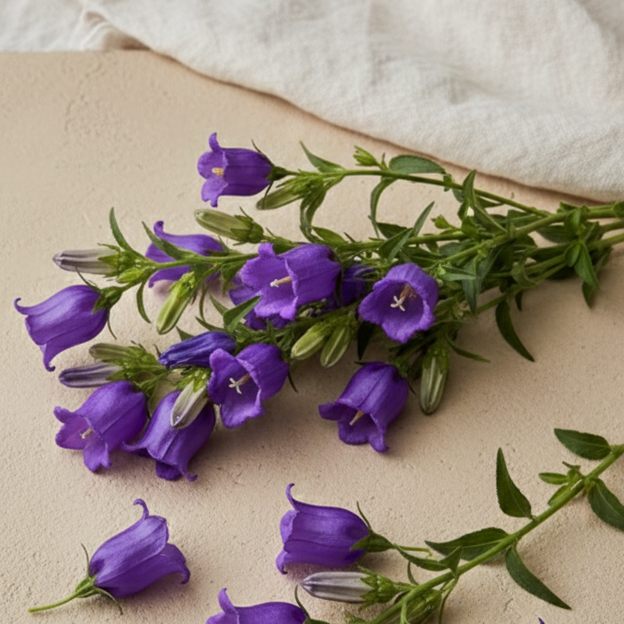 Mariaklocka 'Blue Single' – Fröer för snittblomsodling