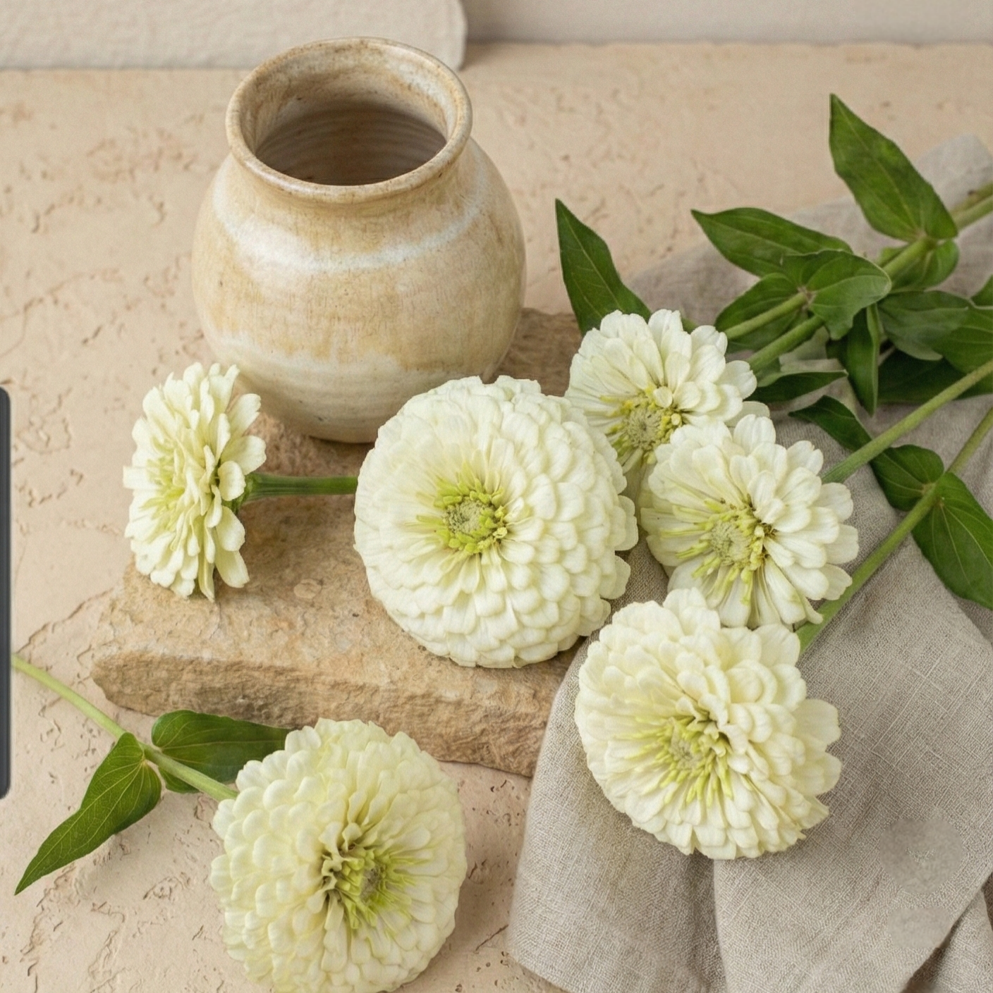 Zinnia 'Benary's Giant White'
