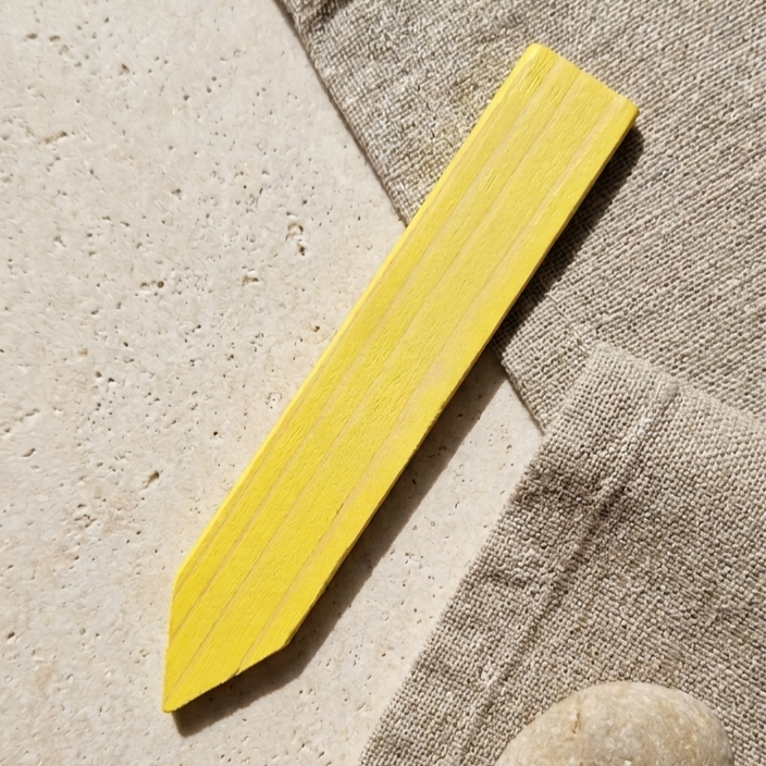 Sticketikett trä 10 cm