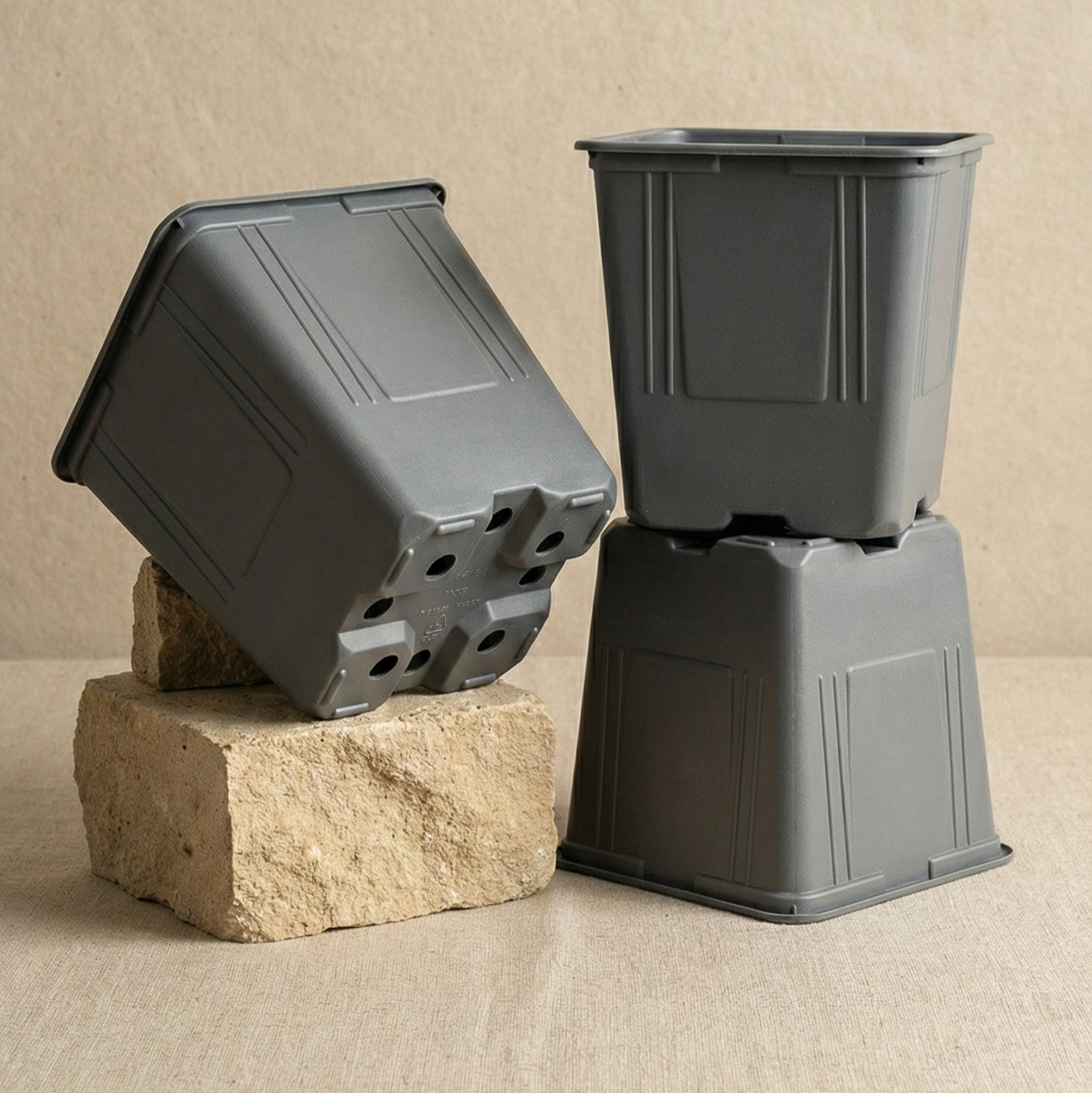 Krukor 11x11x12 fyrkantiga