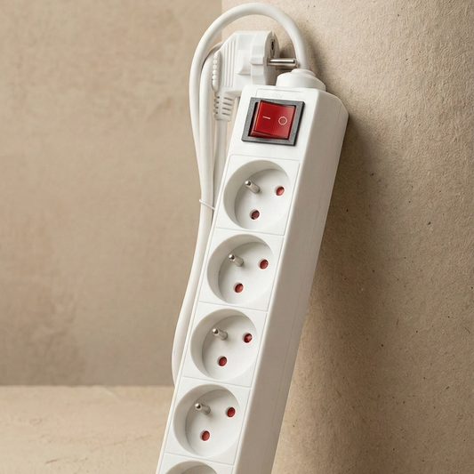 Grenuttag 5 uttag med strömbrytare