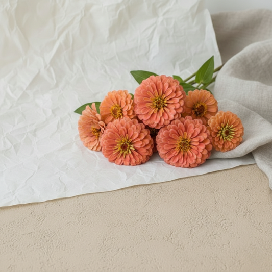 Zinnia 'Benary's Giant Salmon Rose'