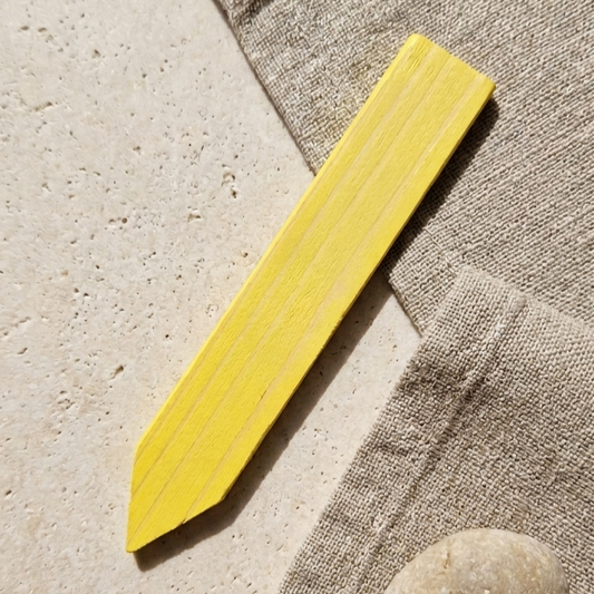 Sticketikett trä 10 cm