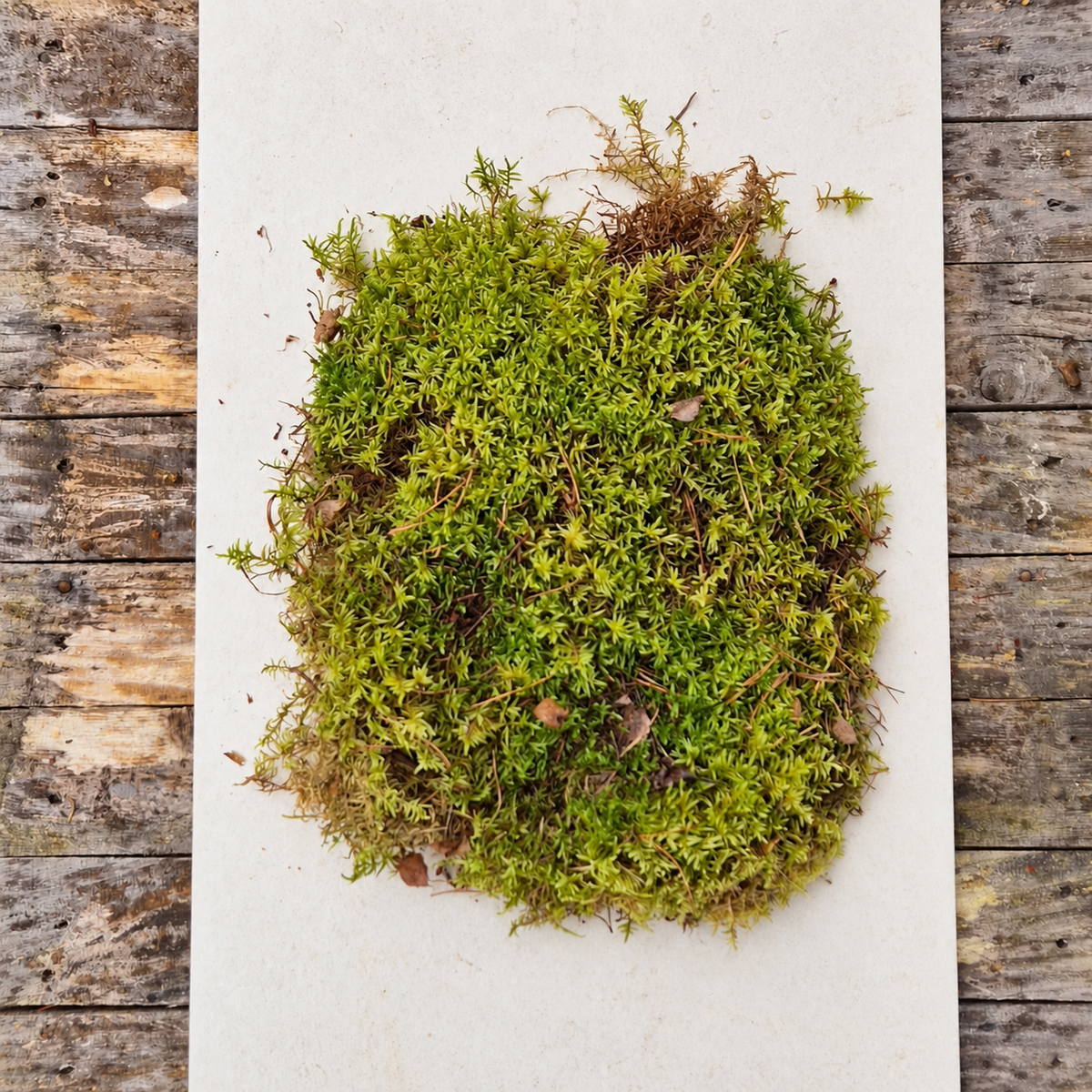 Vitmossa, färsk