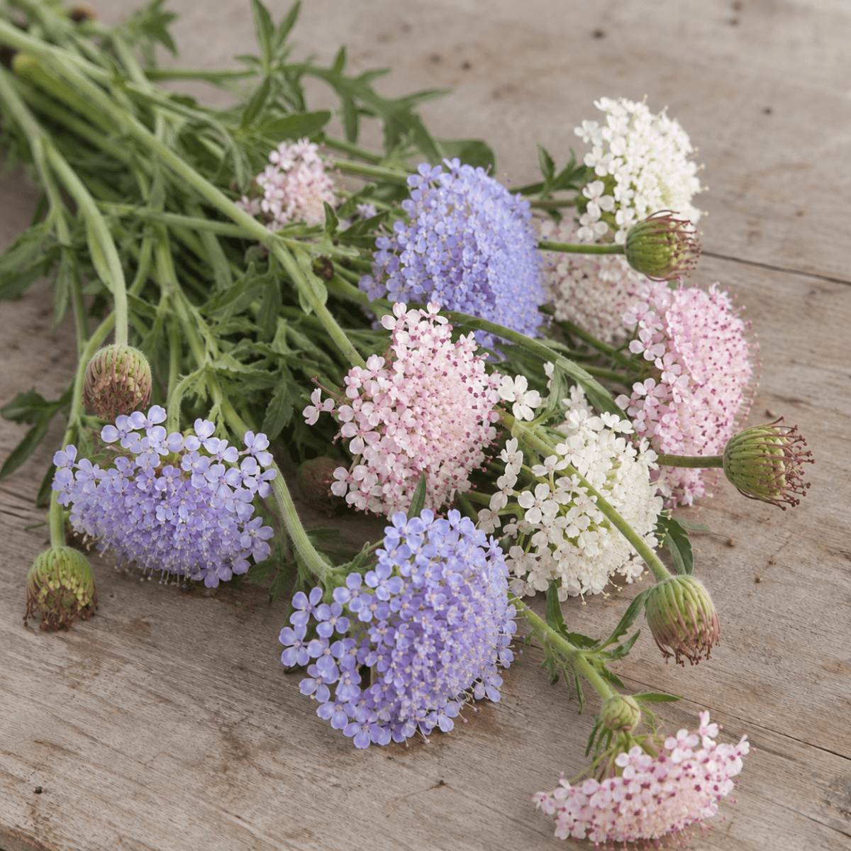Blåparasoll 'Lace Mix' – Fröer för snittblomsodling