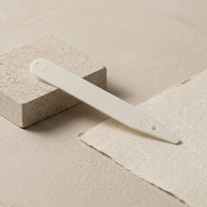 Sticketikett plast 10 cm vit