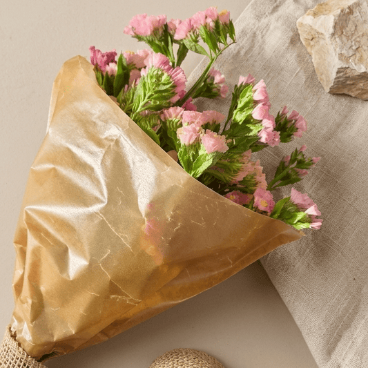 Blomstrut i vaxat kraftpapper – Tillbehör för snittblomsodling